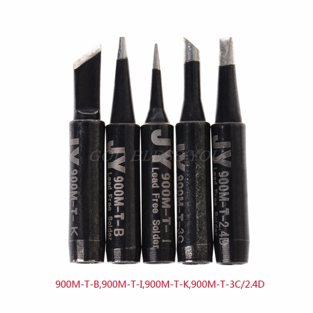 5 шт. бессвинцовые наконечники паяльника 900M-T для Hakko 936 SAIKE 909D 852 936d