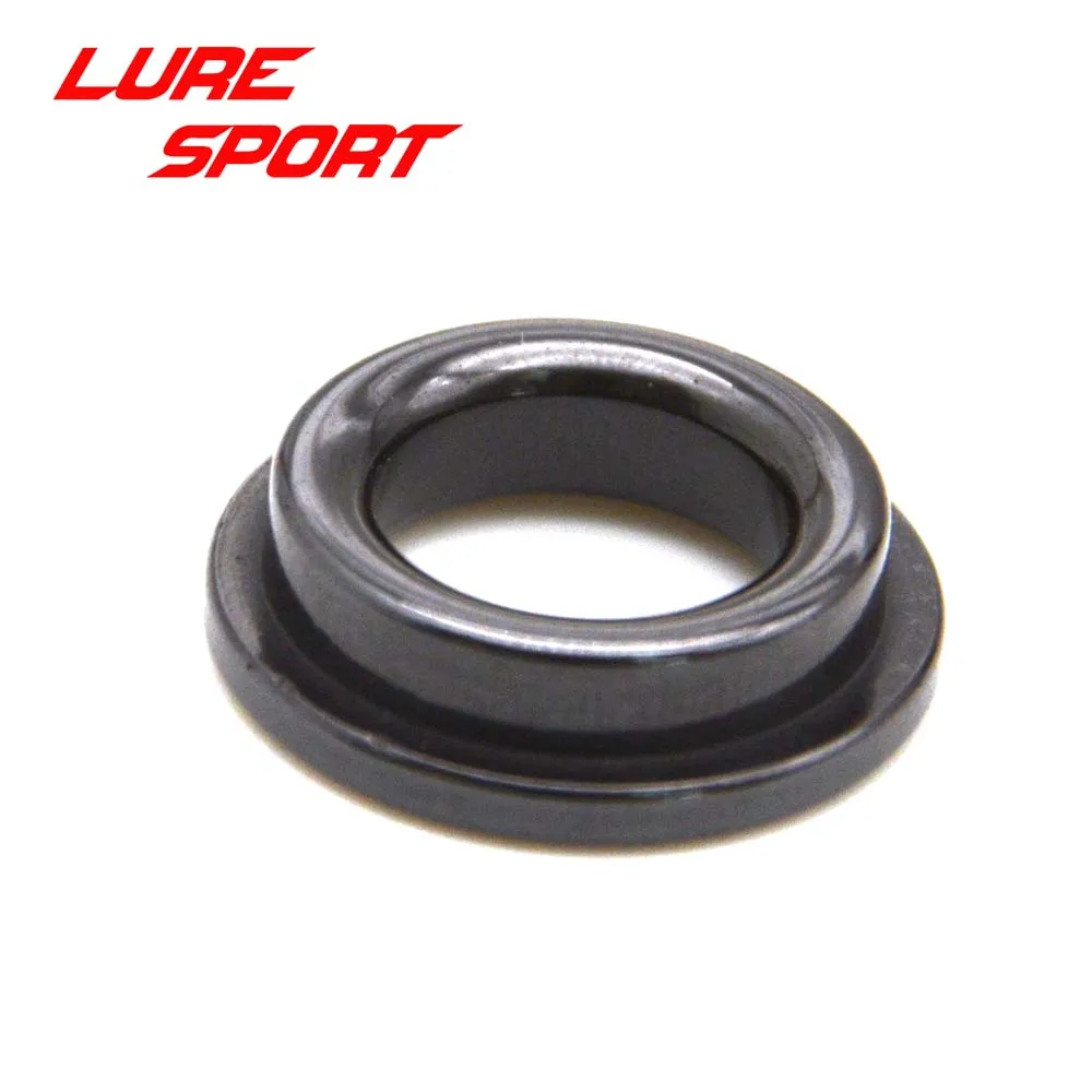 LureSport Thickening Alconite Ring Ceramic Black Guide Ring Rod Building component Repair DIY Accessory 12pcs 18pcs size 6-20