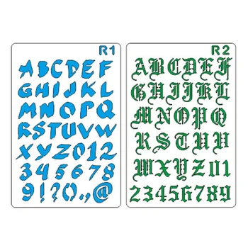 

Alphabet Letters Craft Layering Stencils Painting Scrapbooking Digital Drawing Template Album Paper Card Large Drawing Template