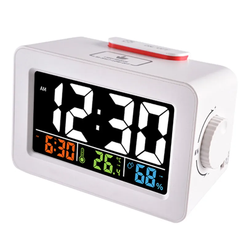 

New Multi-Function Digital Alarm Clock Weather Station Wireless Hygrometer Thermometer Multi-Function LED Desktop Table Clock