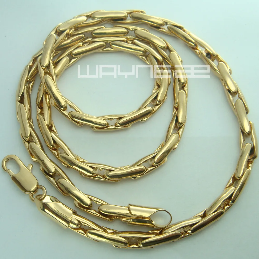 Колье золотистого цвета N229 длина 60 см ширина 5 мм|necklace 5mm|necklace necklacenecklace cm |