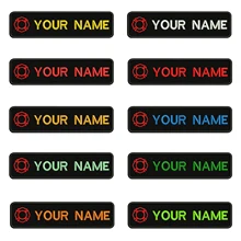 Вышивка на заказ огненное имя заплатка с текстом 10 см* 2,5 см значок железная или пришить или липучка Подложка для одежды брюки рюкзак шляпа