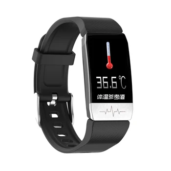 

T1 Smart Watch Band Temperature Measure ECG Heart Rate Blood Pressure Monitor Weather Forecast Drinking Remind men women