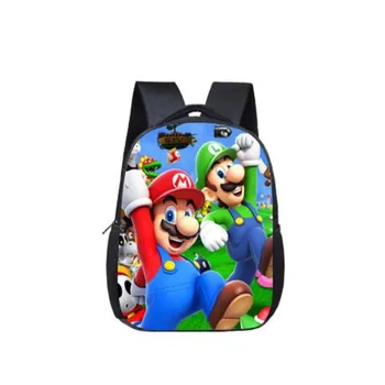 

Kids Kindergarten School Bookbag Super Mario Game Printed Schoolbag Children Boys Girl Toddler Book Bags 12inch