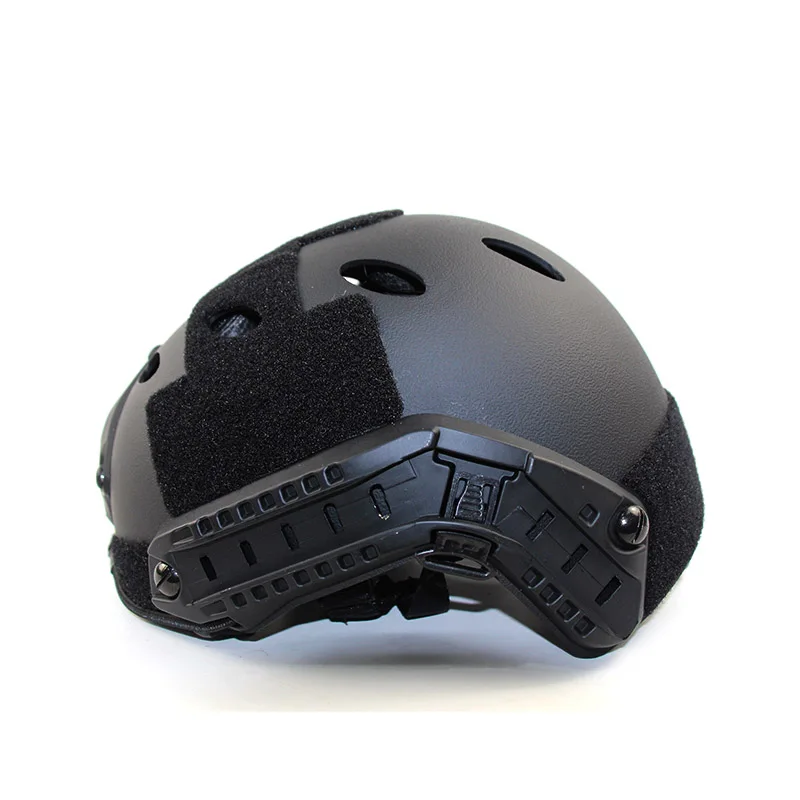 Тактический страйкбольный шлем защитный чехол для быстрой армейской военной стрельбы CS Пейнтбол Велоспорт Открытый шлем Чехол охотничье снаряжение - Цвет: black