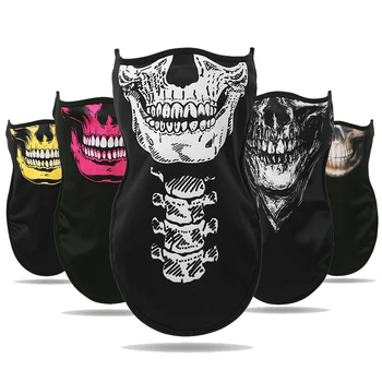 

Motorcycle Face Mask Cool Robot Skeleton Halloween Mask Scarf Joker Headband Balaclavas For Cycling Fishing Warm Face Shied #