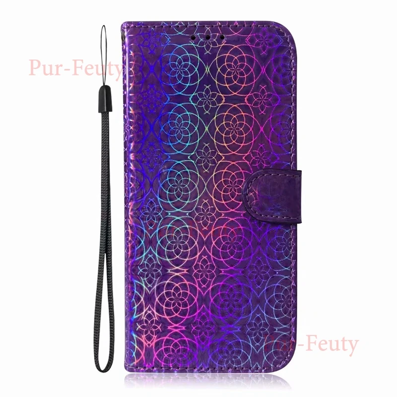Фиолетовый Чехол для huawei Enjoy 7S NOVA3 i 3 i3 INE LX2 LX1 кожаный флип-кошелек с магнитной застежкой Чехол с узором для huawei P smart Z Plus - Цвет: Фиолетовый