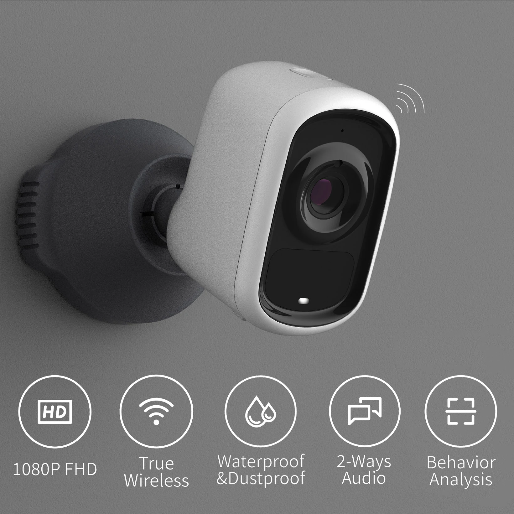 1080P Battery Security WiFi Camera Cloud Outdoor Motion Detection IP65 Waterproof Night Vision surv
