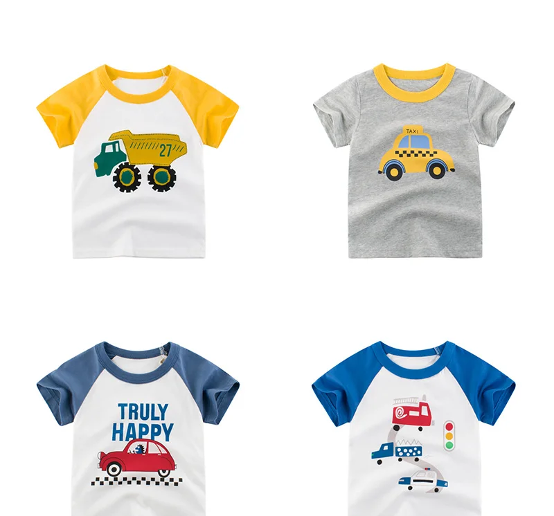 儿童汗衫_童装批发厂家直销短袖韩版棉质儿童汗衫满印小汽车半袖女童潮---阿里巴巴_11
