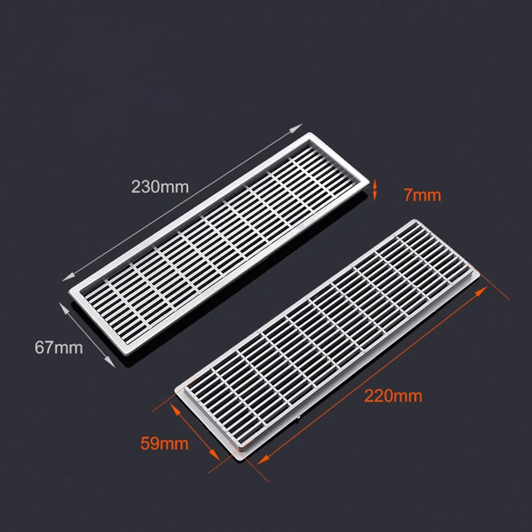 6 x14BASEBOARD VENT Abdeckung Grille Massives Aluminiumguss Gesamtfläche 8  x16 -  Österreich