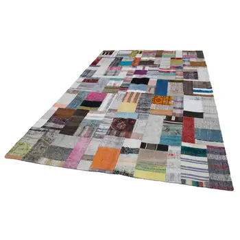 

200x305 Cm Multicolor Handmade Rugs Patchwork Rug-7x10 Ft