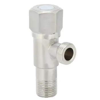 

G1/2in Stainless Steel Brushed Angle Valve Faucet Toilet Water Heater Stop Valve Accessories