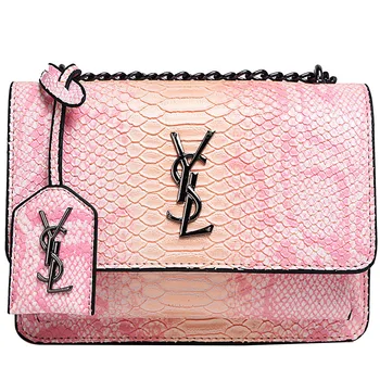 

Women's bag 2020 new popular snake pattern chain handbag fashion shoulder messenger bag