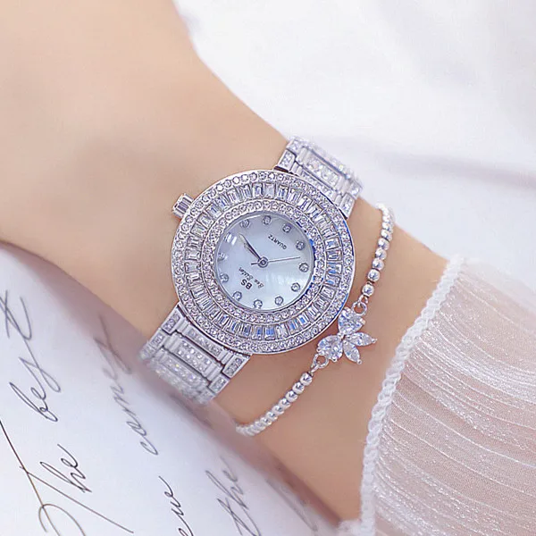 Женские часы, женские модные дизайнерские брендовые роскошные женские наручные часы, золотые леопардовые Lucky Clouds Mk Diamond, женские часы, кварцевые часы - Цвет: silver