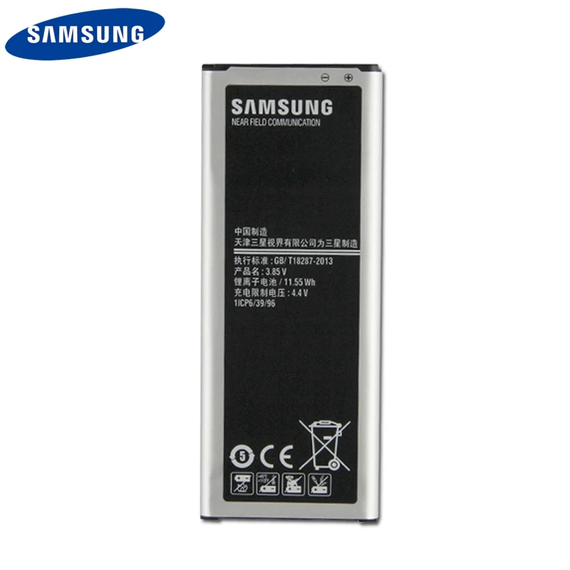 Оригинальная сменная батарея для телефона EB-BN916BBC/BE для samsung GALAXY NOTE4 N9100 N9108V N9109V N9106W NOTE 4 с NFC 3000mAh