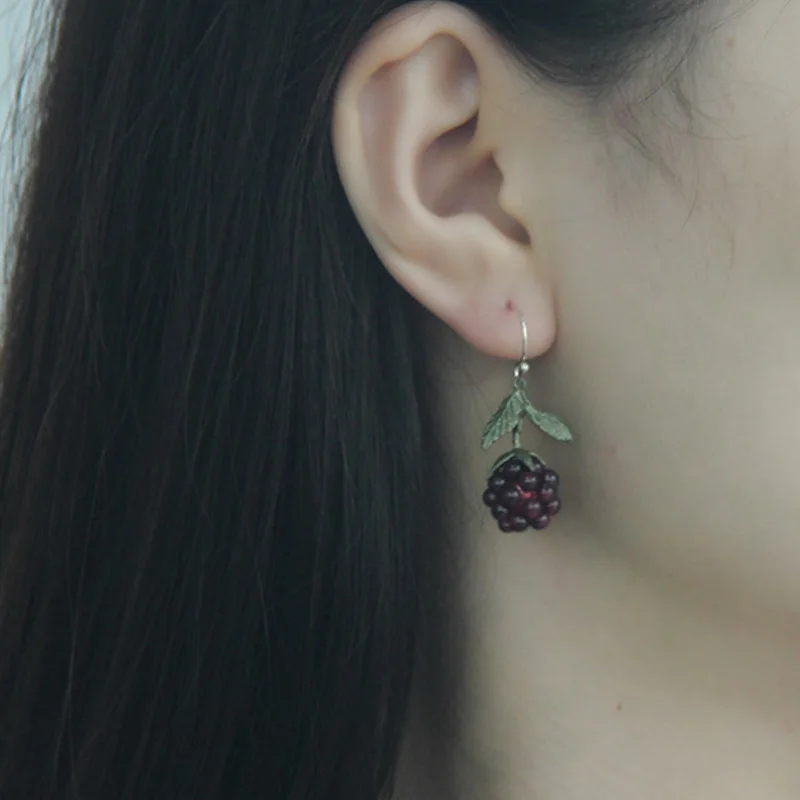 Pomegranate Earring Women Party Wedding Accessories Fruit Earrings Holiday Gifts