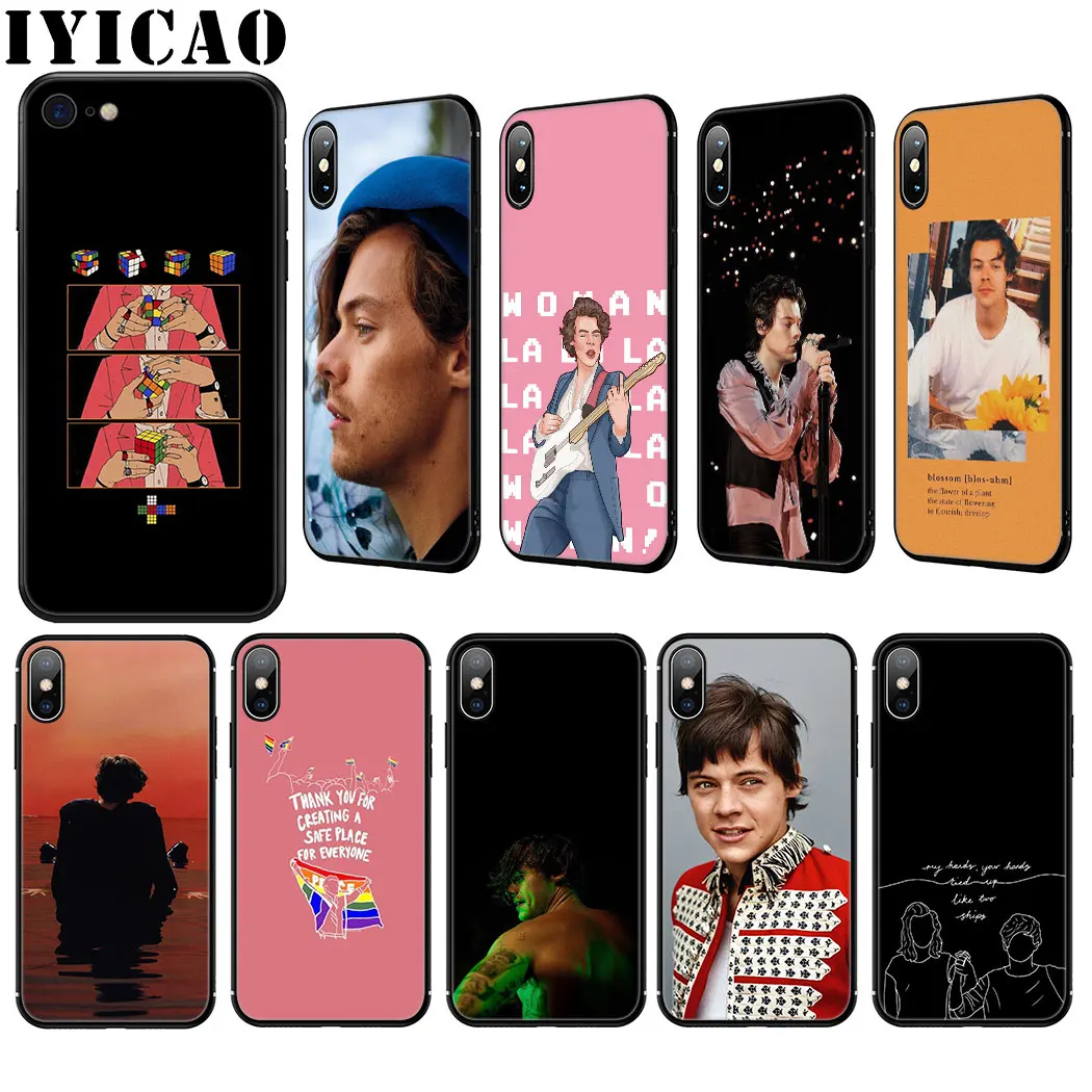 Силиконовый мягкий чехол harry styles для iPhone 11 Pro Max XR X XS 8 7 6 6S Plus 5 5S SE |