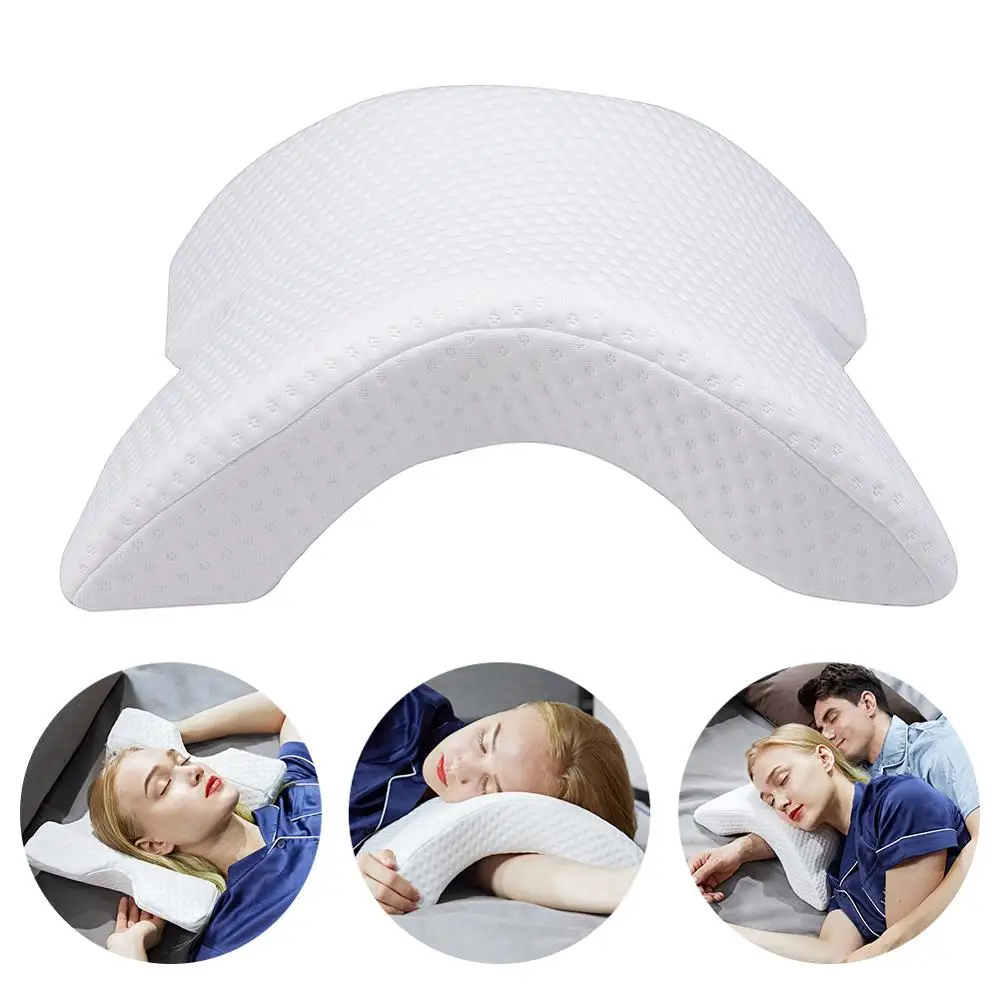 Side Sleeper Travel Pillow With Ergonomic Memory Foam Design