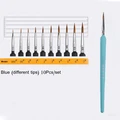 10 pcs set blue