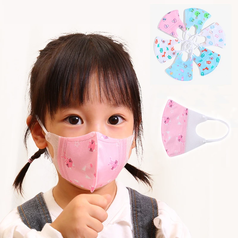 

12pcs/pack Disposable baby mask for 0-3 years old 3-layer protective Kids masks Breathable and dustproof Prevent saliva Mask