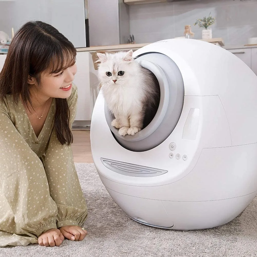 Automatic Cat Litter Box Toilet Cleaner Electric Fully Enclosed Splash Deodorant Low Noise Cats Self-Cleaning Toile Tray Trash Automatic Cat Litter Box Toilet Cleaner Electric Fully Enclosed Splash Deodorant Low Noise Cats Self-Cleaning Toile Tray Trash