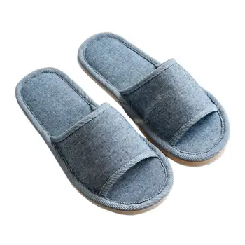 

1Pc Travel Carry Breathable Reusable Slippers Foldable Hotel Home Comfortable