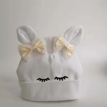 

baby earflap bunny cap hat cap sweet heart hare rabbit thanks giving day cotton beanie for girls boys bonnet 6 months-3 years
