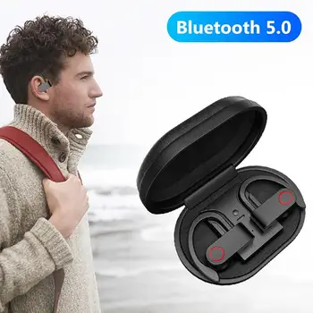 

Wireless Bluetooth Earphone TWS with Charging Box Bluetooth Headphone V5.0 True Stereo Sweatproof Earbuds with Mic