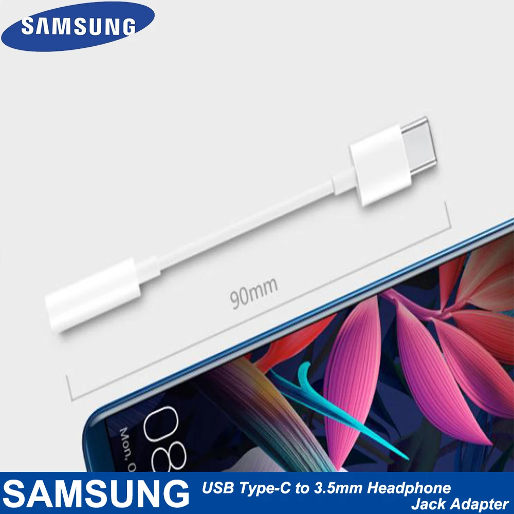 100% Samsung USB Type C папа 3 5 мм наушники AUX аудио кабель до адаптер конвертер для GALAXY A8 + 2018
