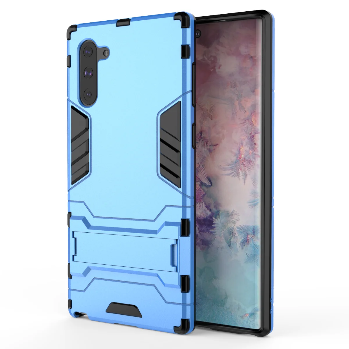 OUDINI Back Cover Stand Armor Shockproof Case For Samsung Galaxy note10 note10plus Case For Samsung note10 case - Цвет: Blue