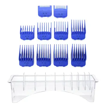 

10 Sizes Guide Combs Set Multi-function Delicate Design Practical Salon Barber Hair Clipper Limited Combs Cutting Tool