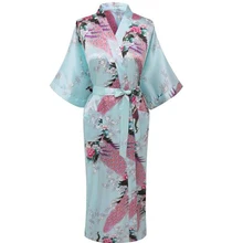 Женское традиционное кимоно банное платье, Длинное ночное белье, ночная рубашка в винтажном стиле с цветочным принтом, интимное нижнее белье, Классическая ночная рубашка с поясом