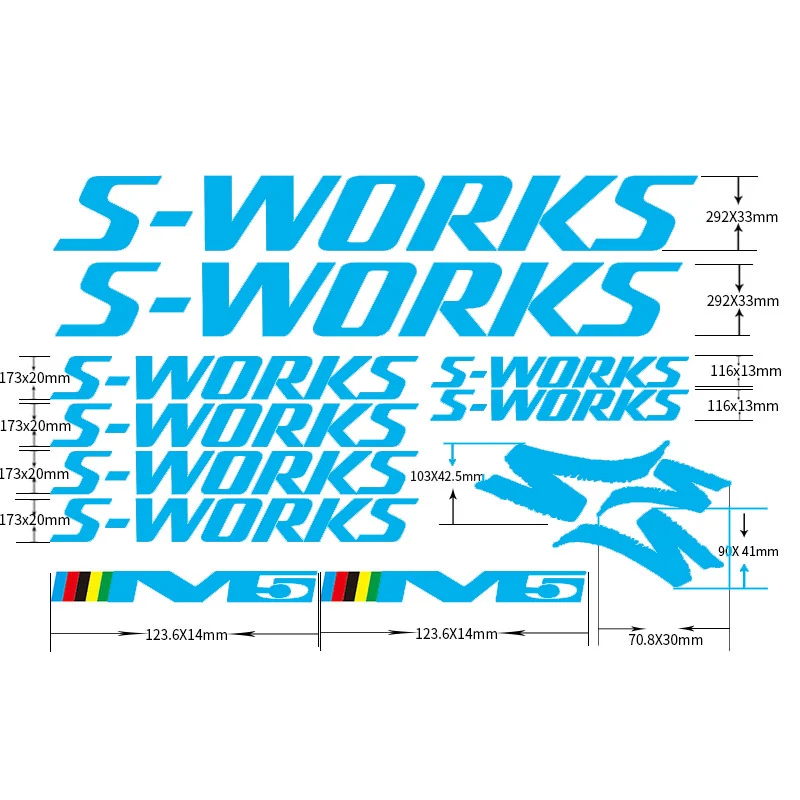Наклейки на раму велосипеда S works углеродная велосипедная наклейка бесплатная