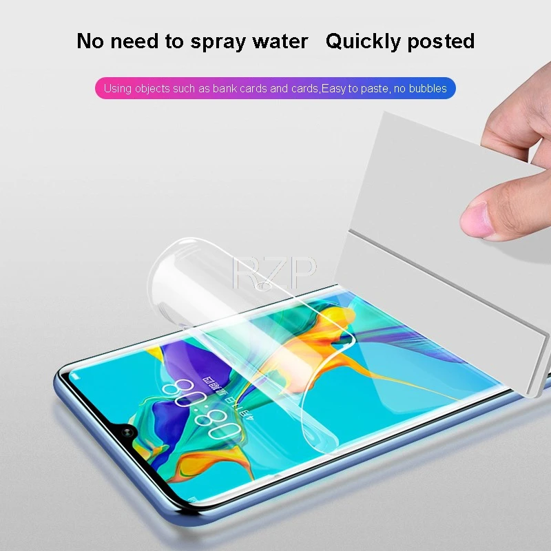 RZP полное покрытие Гидрогелевая пленка для huawei P30 P20 Pro P10 lite Plus Защита экрана для huawei P20 P30 lite(не закаленное стекло