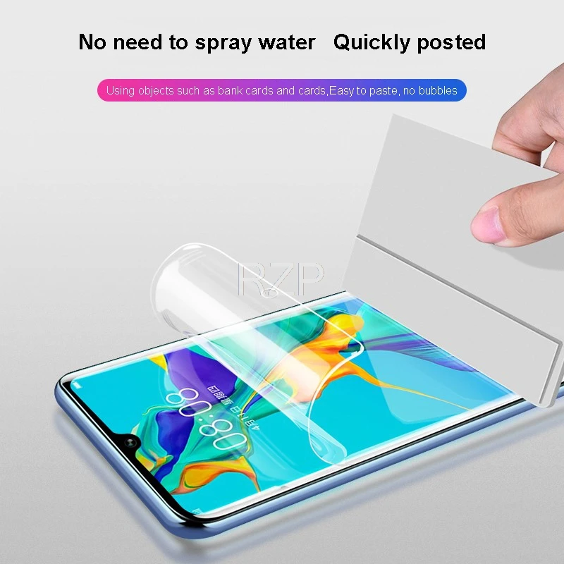 RZP полное покрытие Гидрогелевая пленка для Huawei P30 P20 Pro P10 lite Plus Защита экрана (не