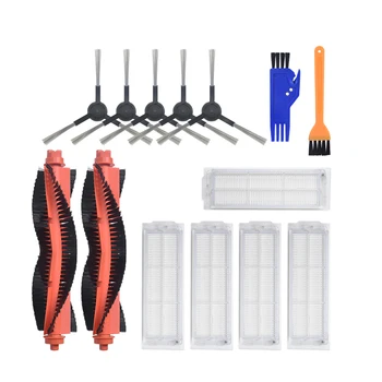

5 Side Brush + 2 Roller Brush + 5 Filter Net for Xiaomi STYJ02YM Robot Vacuum Cleaner Replacement Parts Accessories