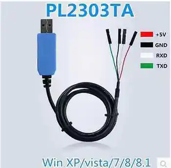

DHL/EMS 100 PCS PL2303TA USB TTL to RS232 Converter Serial Cable module for win 8 XP 7 8.1 j33