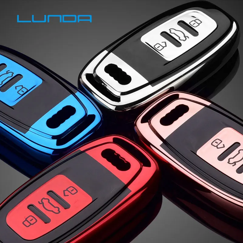 

Hight quality key cover For Audi a4La6l a8l a5 q5 a7 a6l a7 a8 a8L A4L TT TTS Q7 2019 A5 Q5L 2018TPU Full coverage Car key case