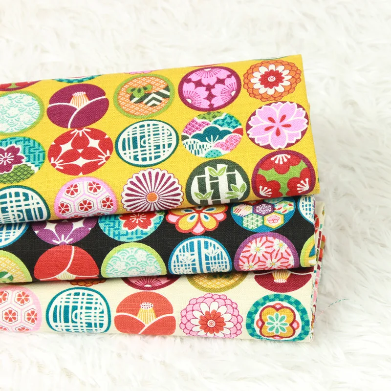 Полуярд slub хлопок ткань мягкий бриз печати ручной работы DIY швейное изделие для сумки платье Ткань хлопок B377