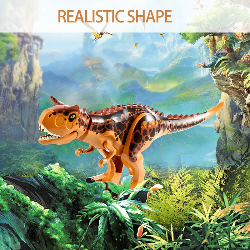 

Mini Building Blocks Dinosaur Christmas Birthday Gift Kids Assembly Toy Dinosaur Fun Educational Toys For Children DIY Blocks
