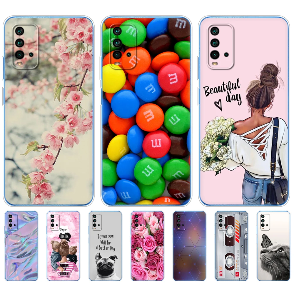 Funda de silicona de Tpu blando para Xiaomi Redmi 9T, carcasa trasera de 6,53 pulgadas a prueba de golpes, para Redmi 9T