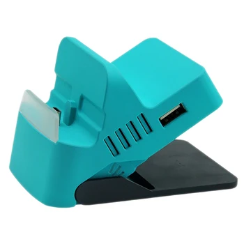 

Charging Dock Base Station for Nintendo Switch /Lite Game Console Charging Charger Stand Holder with Four USB Ports HUB Blue