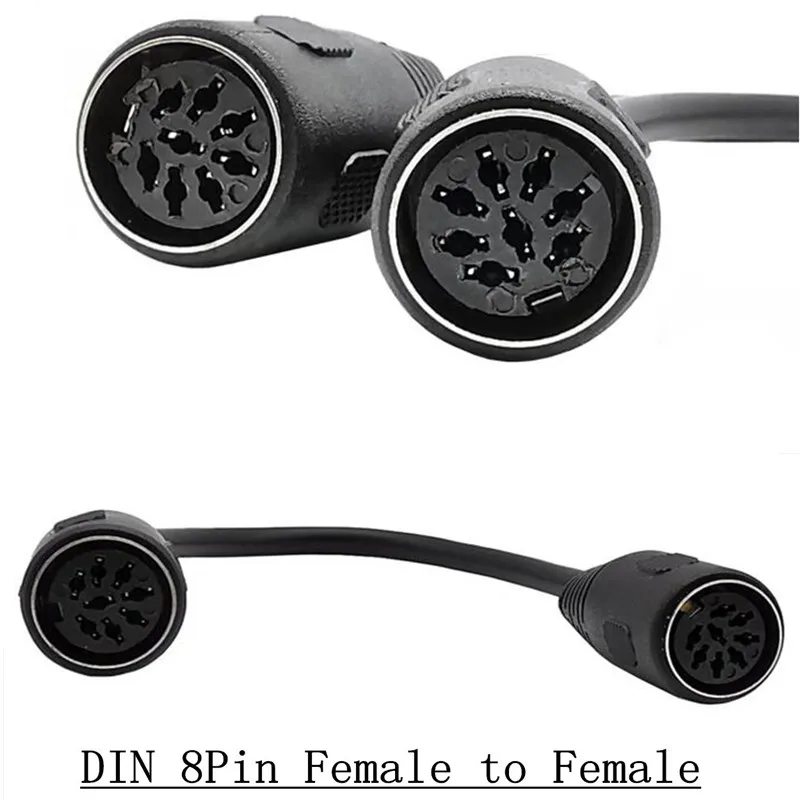

Din 8 Pin Female to Female Speaker Audio Cable 8pin-8pin 0.2m 20cm
