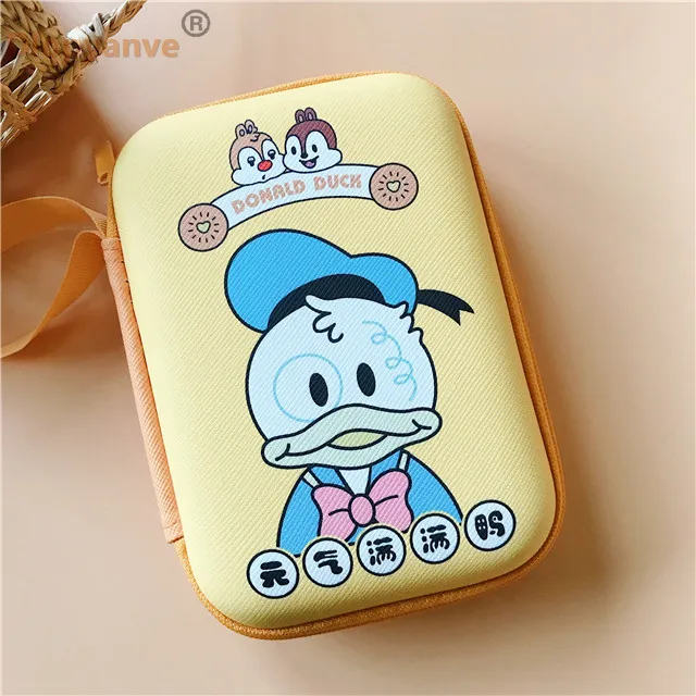 Коробка для наушников на молнии сумка Мелодия Две звезды Cinnamoroll Dumbo Сейлор Мун Единорог леопардовый узор 9,5 см* 13,3 см - Цвет: 08