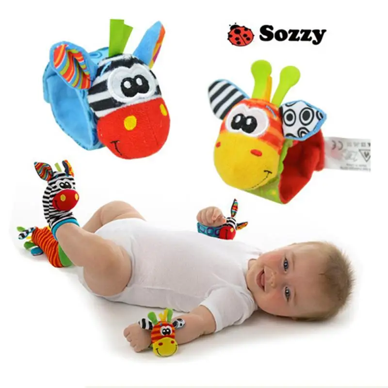 New Rattle Baby Sensory Toys Foot-finder Socks Rattles Gift Supplies C 