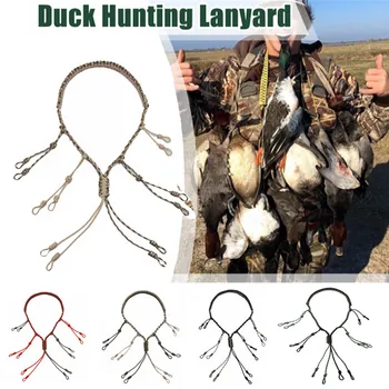 

Hunting Duck Call Lanyard Cord Hunter Game Call Lanyard Hunting Decoy Rope With Adjustable Loops Wild Bird Whistle Sling Tools