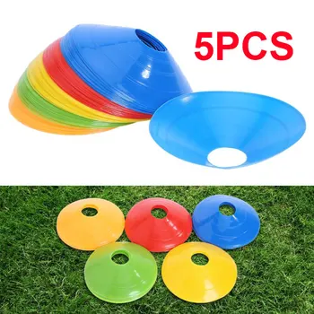 

Marker Cones 5pcs Convenient Beginner Soccer Marker Disc Football Training Barrier Prop Court Marking Skating Sport PE Lawn