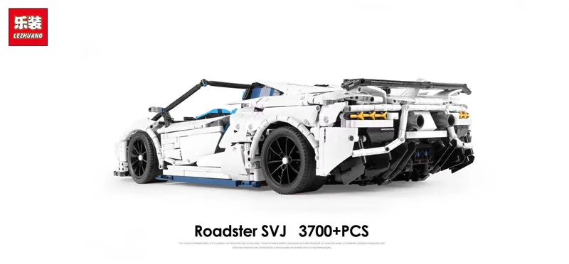 Ограниченная серия LZ 2101 3700 шт Roadster Moc Aventador модель спортивного автомобиля строительный блок кирпичи Рождественские Подарки Забавные игрушки