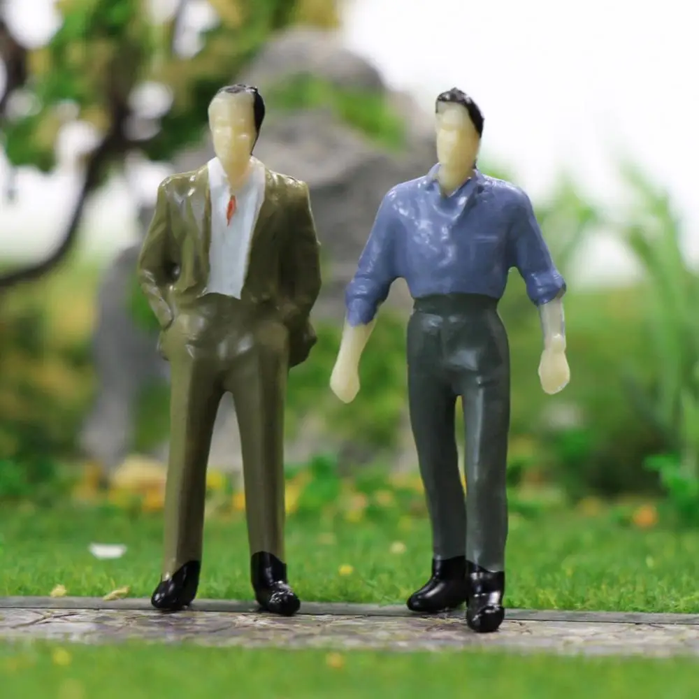 Модель поезда 1:50 окрашенные фигурки O Scale People пассажирские стоячие сидящие