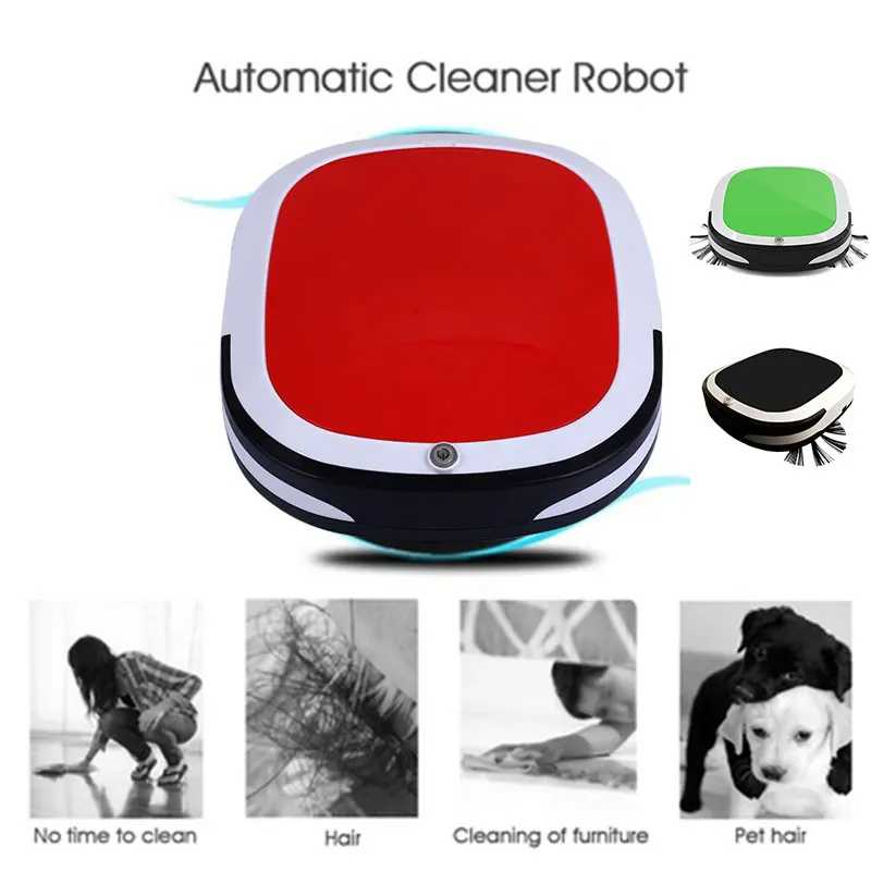 

Smart Vacuum Cleaner Auto Cleaning Robot Auto Sweeping Robot Wet and Dry Automatic 300PA Rechargeable Premium Mopping Dust